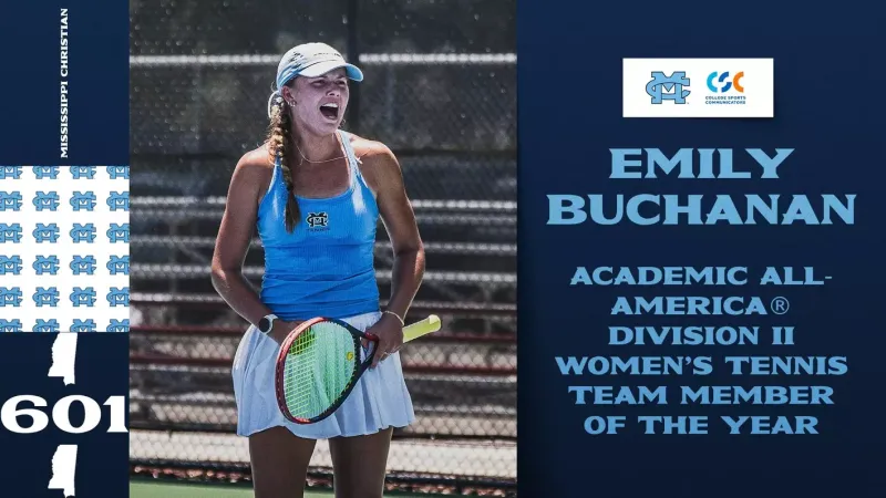 Mississippi Christian University's Buchanan Named NCAA Division II Women's Tennis Student-Athlete of the Year