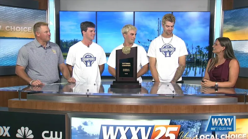 World Series Champions in the WXXV Studio! Here is the full PRCC Baseball live interview from our Noon Show!
