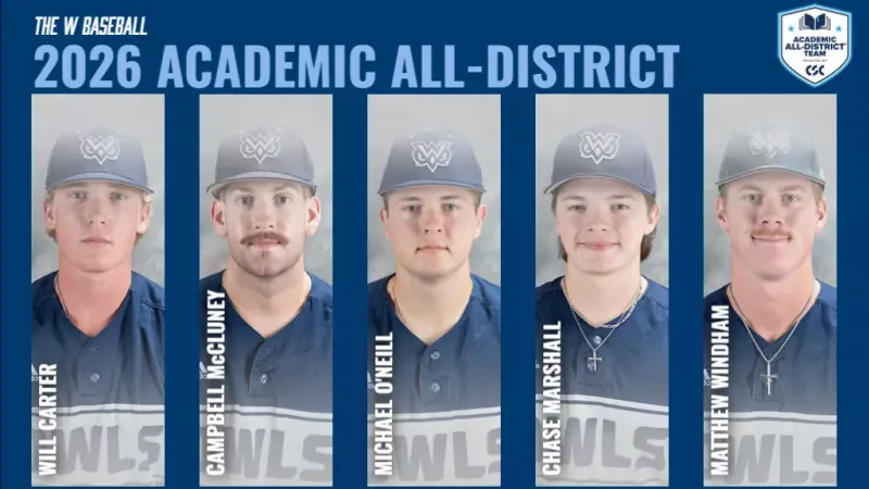 Five William Carey Baseball Players Earn Academic All-District Honors