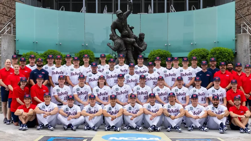 Ole Miss Baseball to Face North Carolina in 2026 Men's College World Series Opener