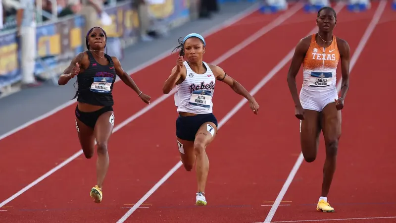 Ole Miss Track & Field's Alicia Burnett Advances to NCAA 100-Meter Final