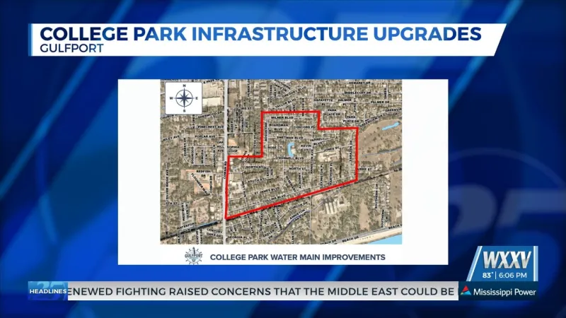 Infrastructure upgrades moving forward for College Park neighborhood in Gulfport