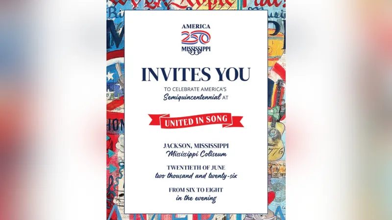 Free America250 music event 'United in Song' aims to bring Mississippians together
