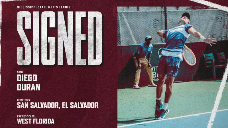 Mississippi State Adds Diego Duran to Men's Tennis Roster