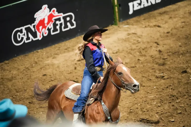 Raegan Chance Rides Into Contention at College National Finals Rodeo in Casper