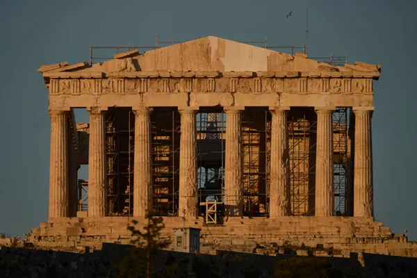Greece's Parthenon gets a facelift, revealing a look not seen for 220 years