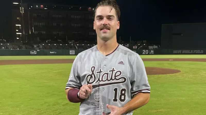 Mississippi State's Noah Sullivan Wins Second Straight Academic All-American of the Year Award