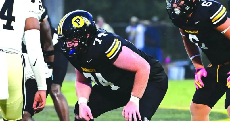 Gage Luther holds the line for Pontotoc