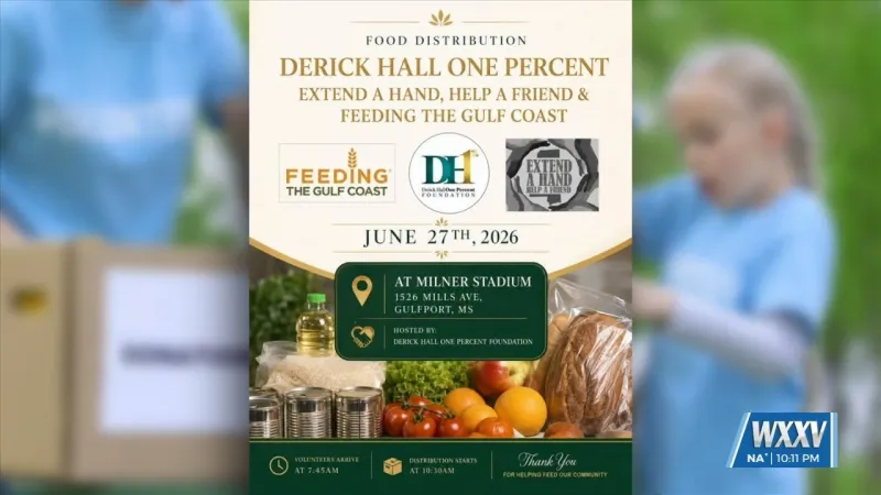 Derick Hall One Percent Foundation teaming up with nonprofits to host food giveaway