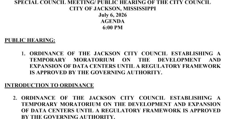 City Council to Finally Move on Data Center Moratorium