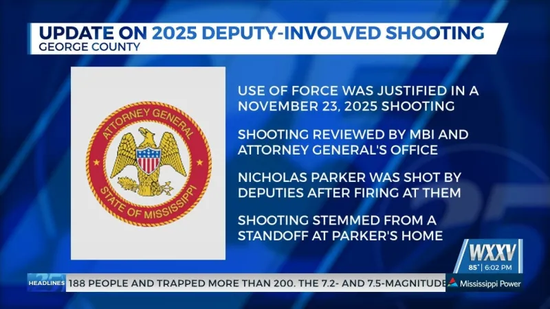 MSAG office determines use of force was justified in Lucedale deputy-involved shooting