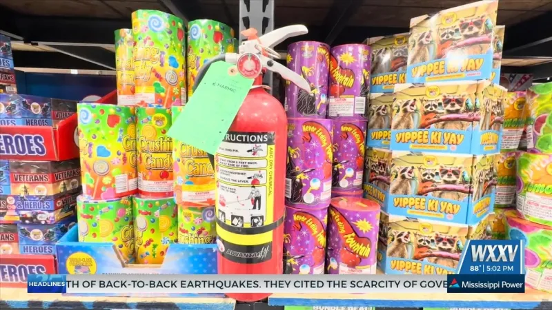Firework retailers prepare for Fourth of July in South Mississippi