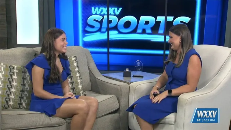 St. Martin's Bri Sanders joins WXXV to discuss her Flag Football journey that led to a big honor!