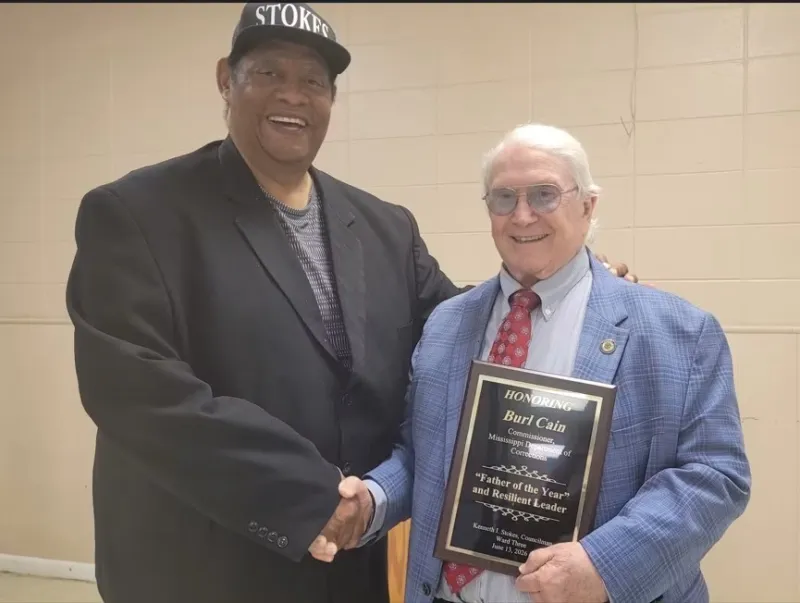 MDOC Commissioner Burl Cain honored