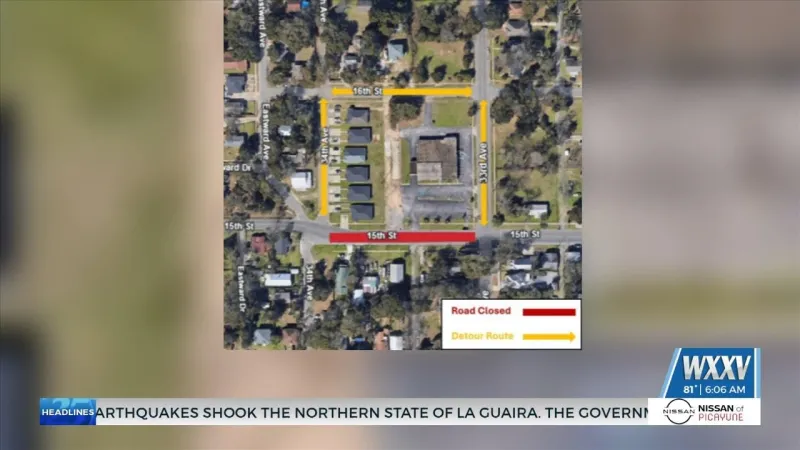 15th Street Road closure in Gulfport extended