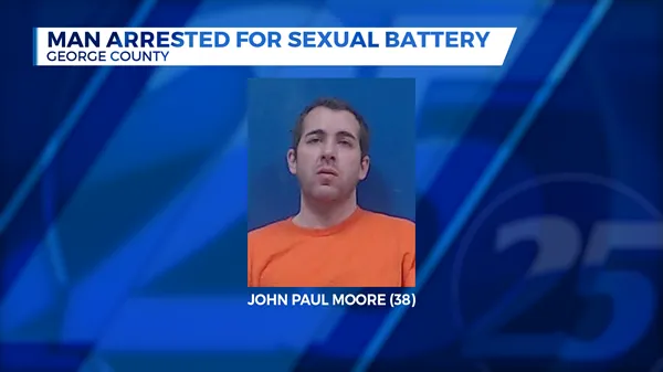 Man arrested for sexual battery in George County