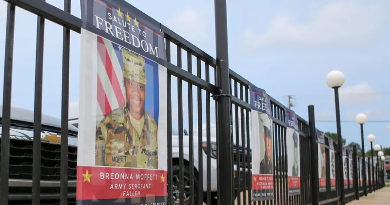 Salute to Freedom display at Bay Springs park