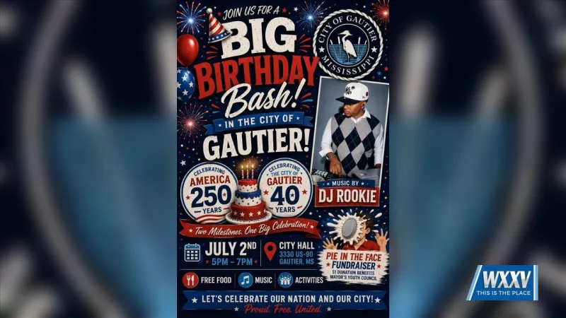 The City of Gautier celebrates 40th birthday alongside America 250