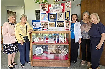 DAR prepares display for America's birthday