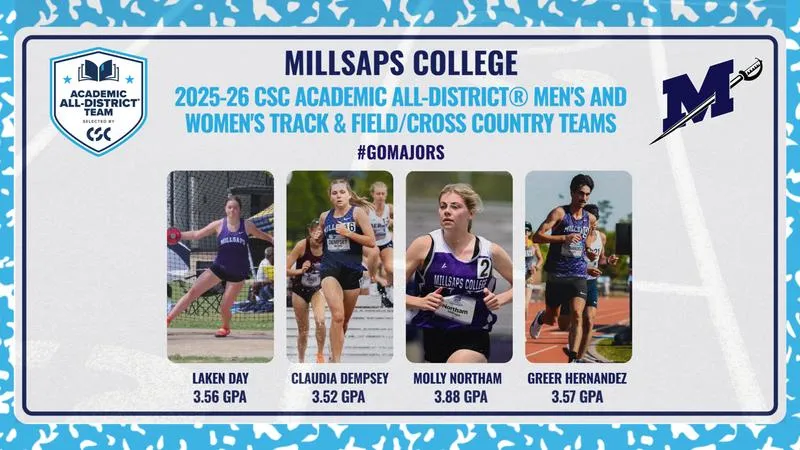 Majors Tally Four on 2025-26 CSC Academic All-District Track & Field/Cross Country Teams