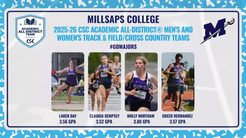 Four Millsaps Student-Athletes Named to CSC All-District Track and Cross Country Teams for 2025-26
