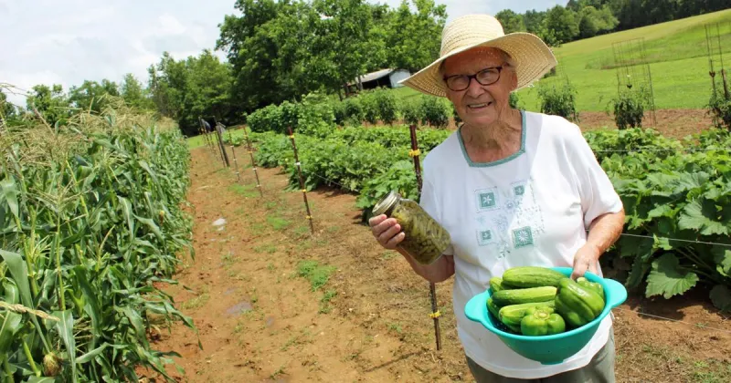 Summertime gardening helps 94-year-old stay healthy and active