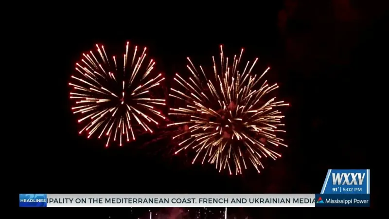 Fourth of July Firework shows across South Mississippi