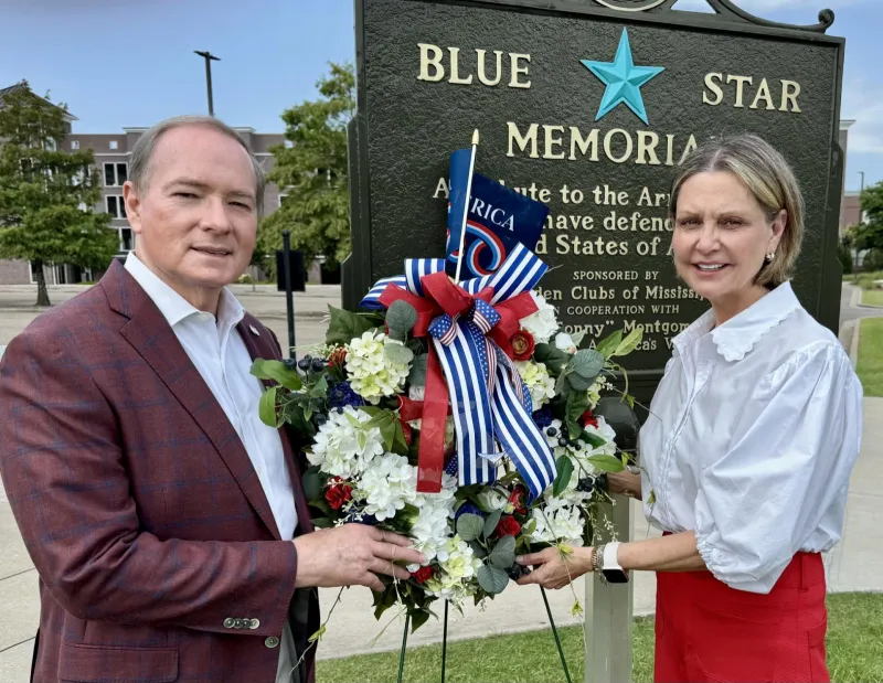 MSU President Keenum honors military, veterans with campus memorial tour on America's 250th anniversary