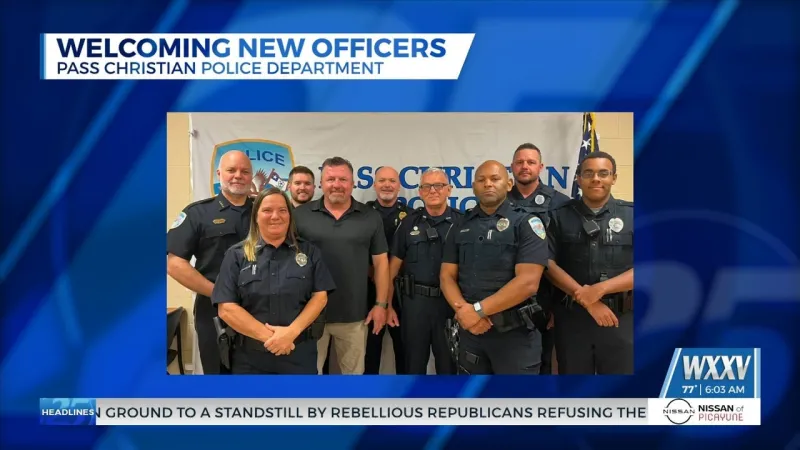 Pass Christian Police Department welcomes new officers to the force
