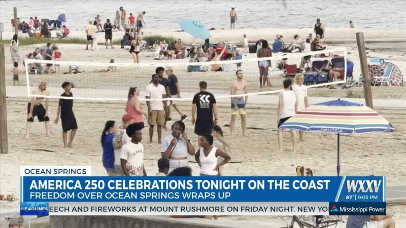 Freedom Over Ocean Springs draws Crowd for fireworks, food and family fun