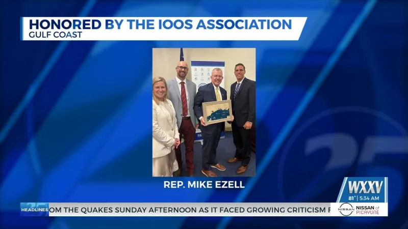 State Rep. Mike Ezell honored for bipartisan leadership in ocean observation