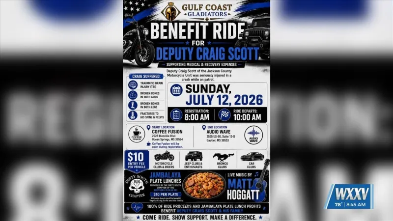 Benefit ride for Deputy Craig Scott