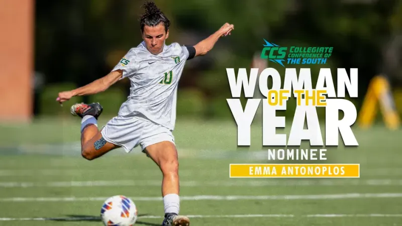 Belhaven Soccer Star Emma Antonoplos Named Nominee for CCS Woman of the Year