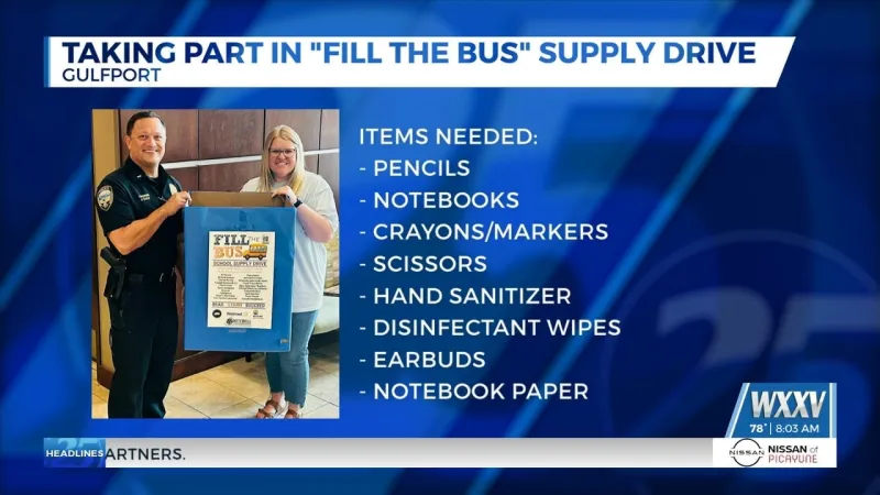 Fill the Bus School Supply drive kicks off in South Mississippi