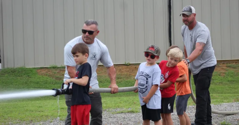 Younger participants learn skills through AFD Junior Fire Academy