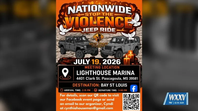 Nationwide 'Stop the Violence' Jeep Ride coming to Bay St. Louis