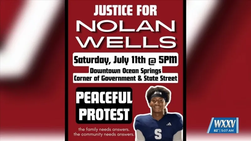 Peaceful protest planned in Ocean Springs for Nolan Wells and his family