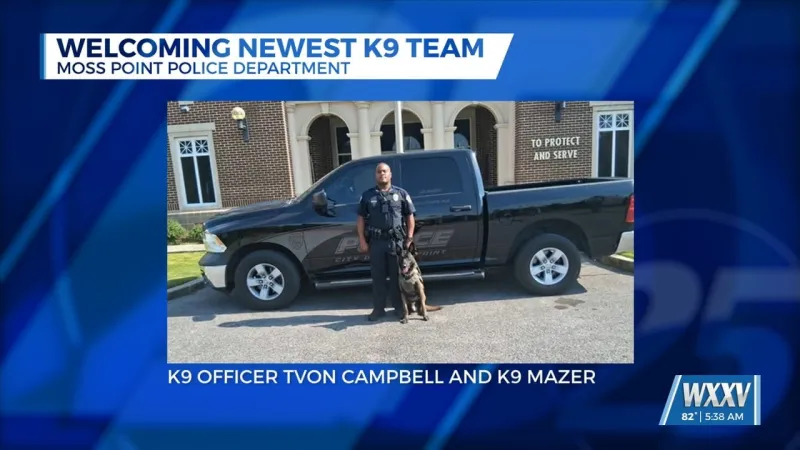 Moss Point Police Department welcomes newest K9 team