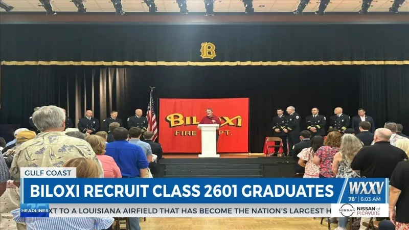 Biloxi Fire Recruit Class 2601 graduates