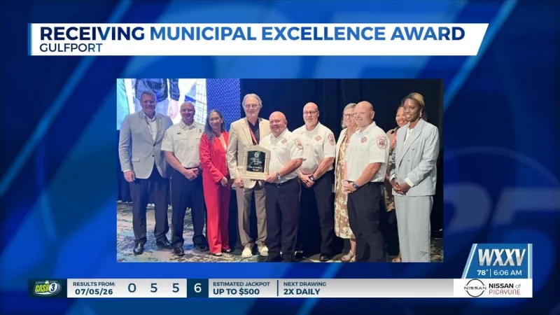 Gulfport Fire Department receives 2026 Municipal Excellence Award