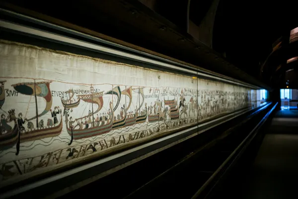 The Bayeux Tapestry is at the British Museum after a secret journey from France