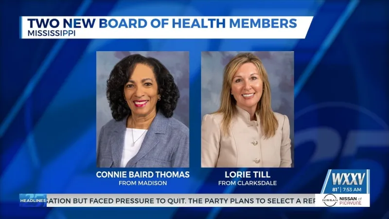 Governor Reeves appoints two new members to state board of health