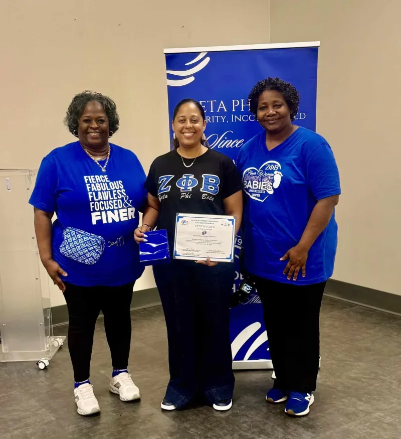 Zeta Phi Beta Sorority, Inc., Alpha Delta Zeta Chapter reaches fundraising goal, highlights maternal health at March for Babies Walk