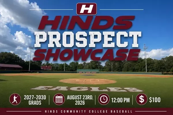 Hinds Community College to Host 2026 Fall Baseball Showcase on Aug. 23