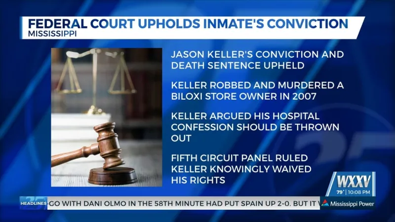 Federal court upholds inmate's conviction in 2007 robbery, murder case in Biloxi