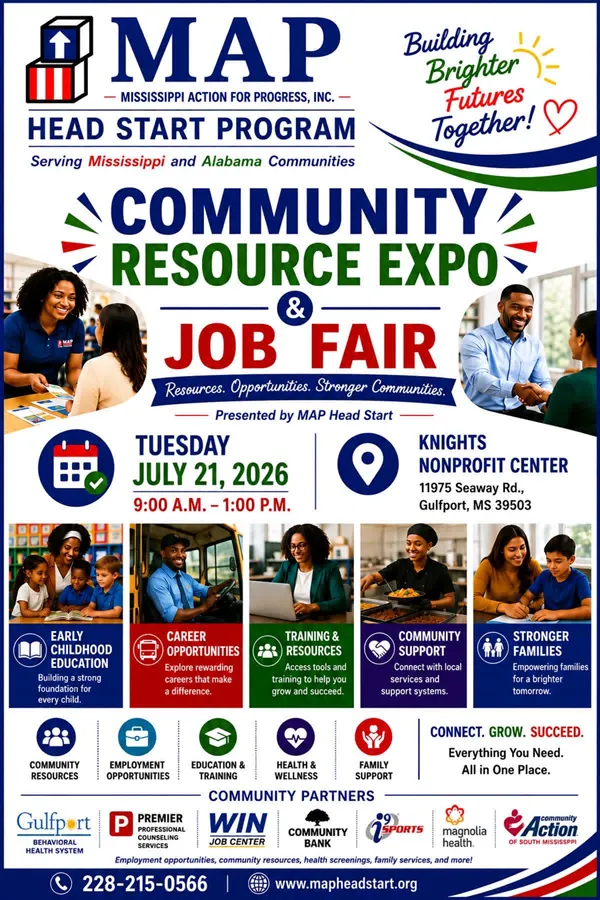 MAP Head Start to host Community Resource Expo and Job Fair in Gulfport