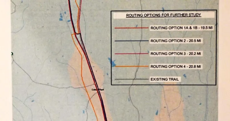 Study of plans to extend Tanglefoot from New Albany to Ripley presented