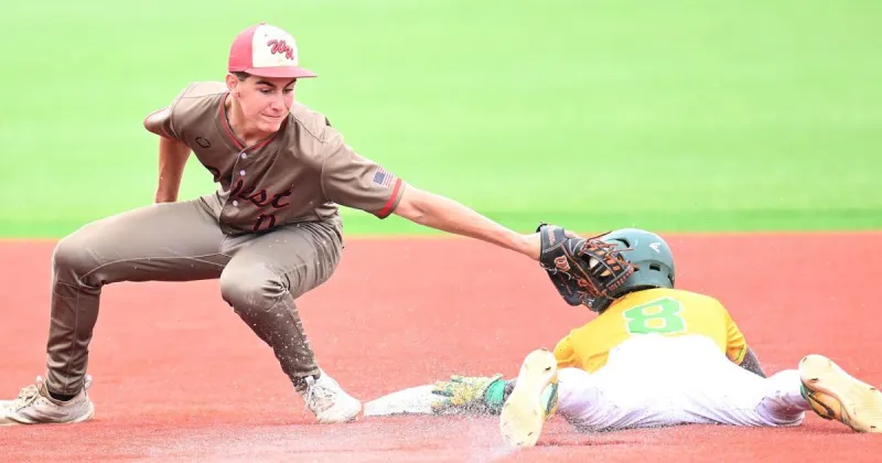 West Union All-American Jaxon Herod climbing baseball's ladder