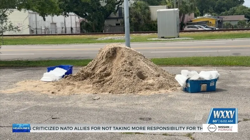 Sand Bag locations opening in South Mississippi
