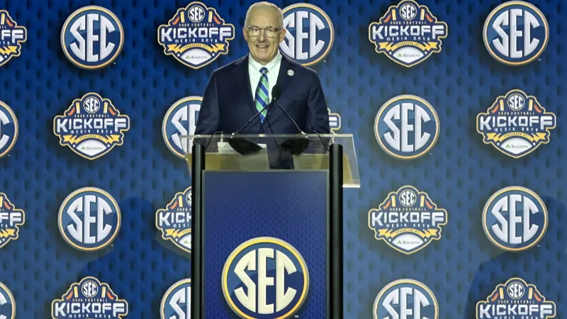 Sankey tackles CFP expansion, NIL reform, and future of college sports to open SEC Media Days